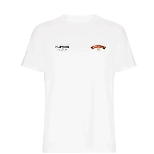 Leon Bailey t-shirt – white men's t-shirt featuring the Leon Bailey Players Couture logo