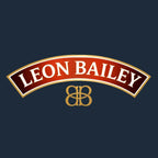 Leon Bailey Logo Men's T-Shirt – navy close-up detail shot of the Leon Bailey Players Couture logo design