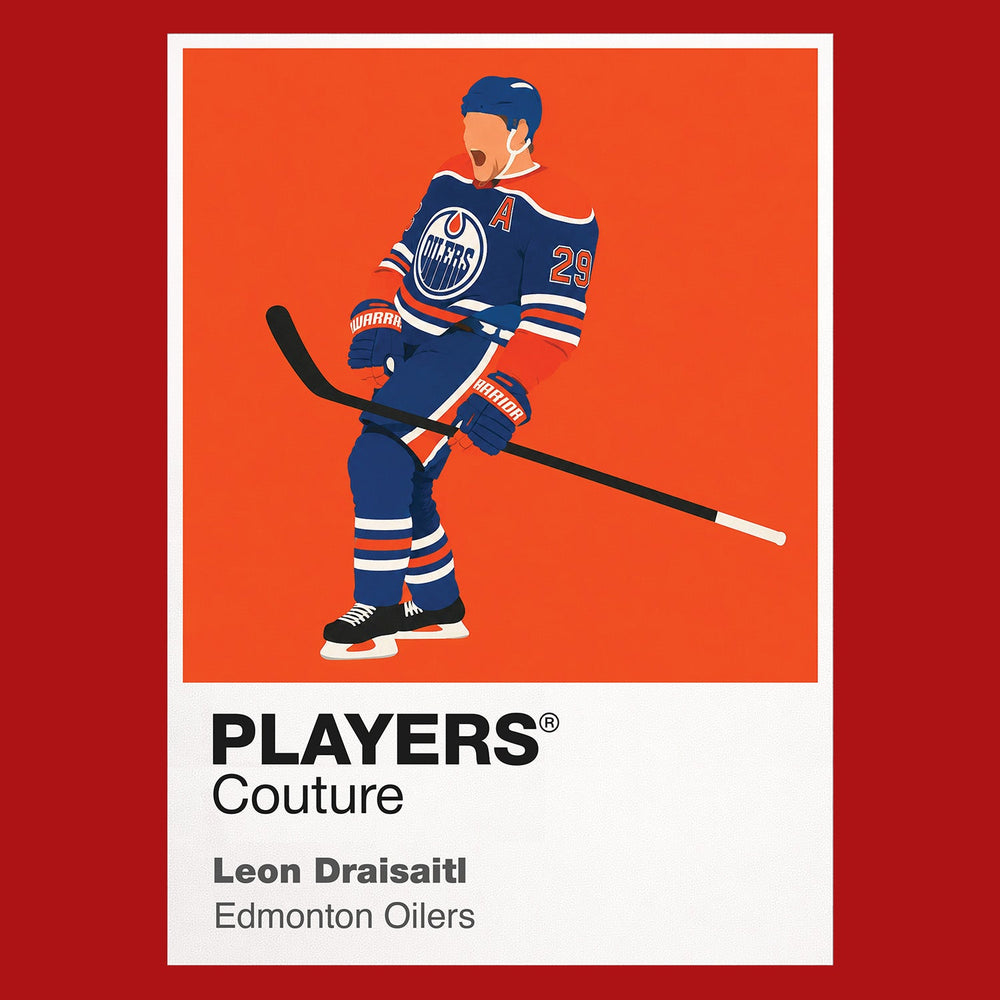 Leon Draisaitl Oilers Ice Hockey Icon Frame Men's Hoodie – image 7