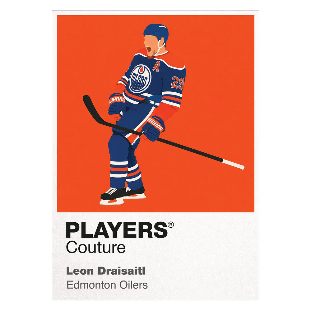 Leon Draisaitl Oilers Ice Hockey Icon Frame Men's T-Shirt – image 1