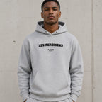 Les Ferdinand name-print hoodie - grey