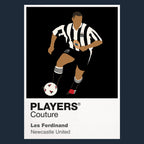 Les Ferdinand Newcastle United Icon Frame — Navy
