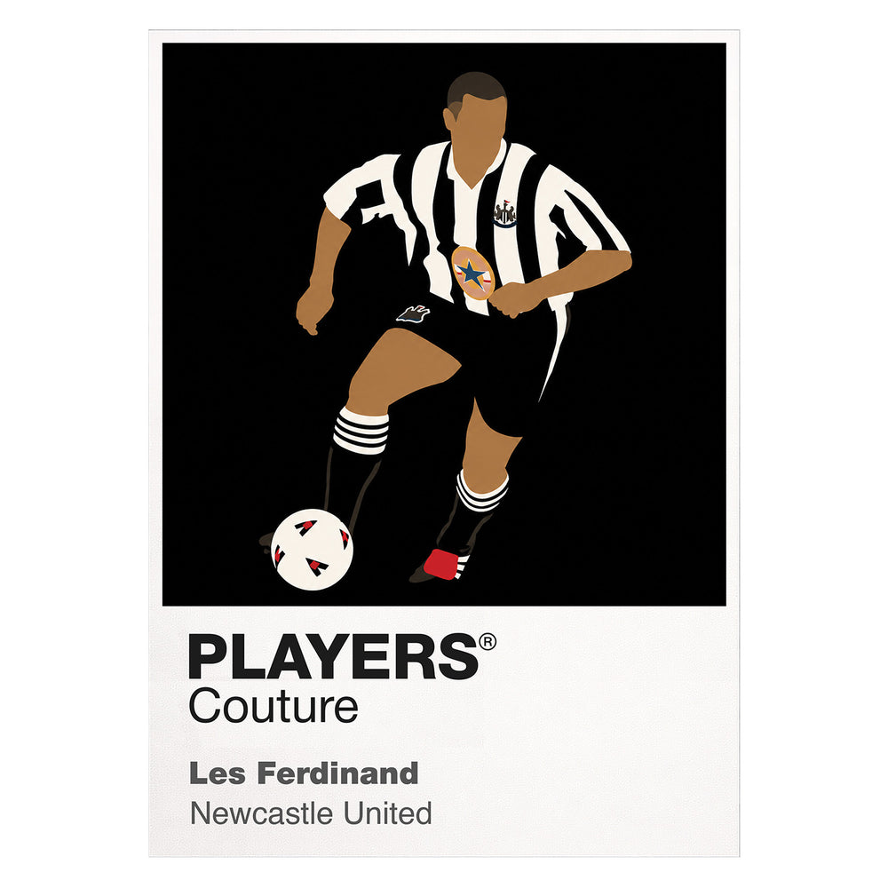 Les Ferdinand Newcastle United Icon Frame — White