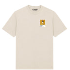 Lester Piggott horse racing T-shirt – mens stone tshirt view