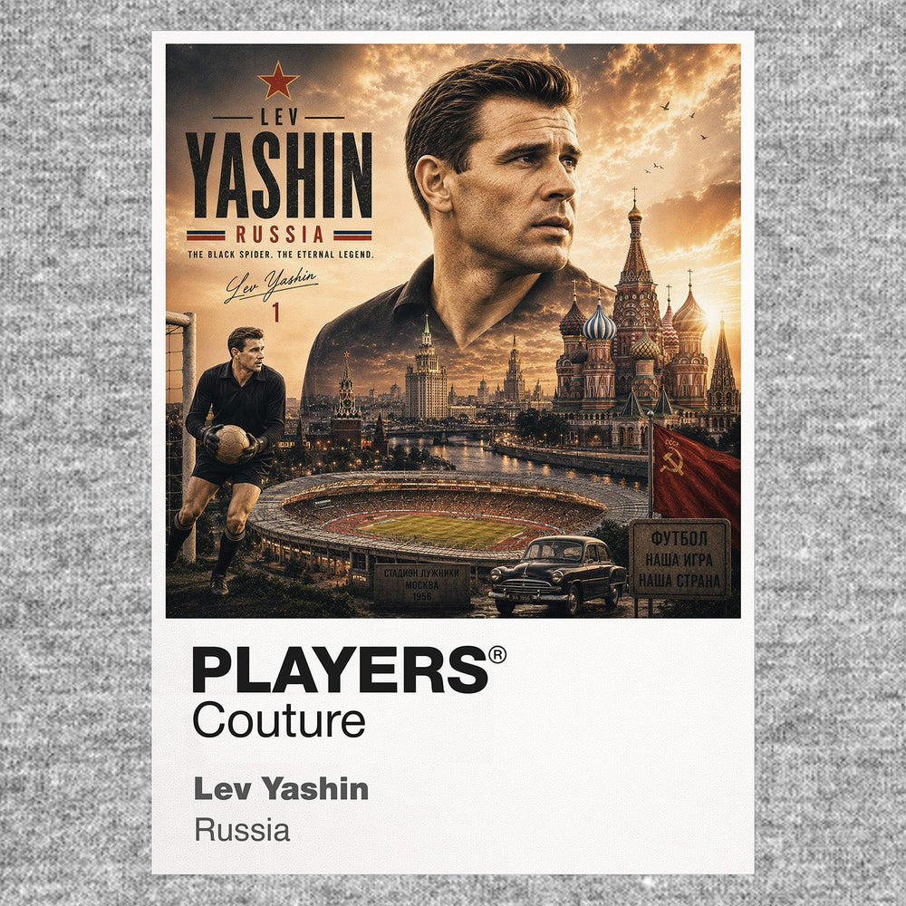 Lev Yashin Russia Atlas Frame artwork by Players Couture