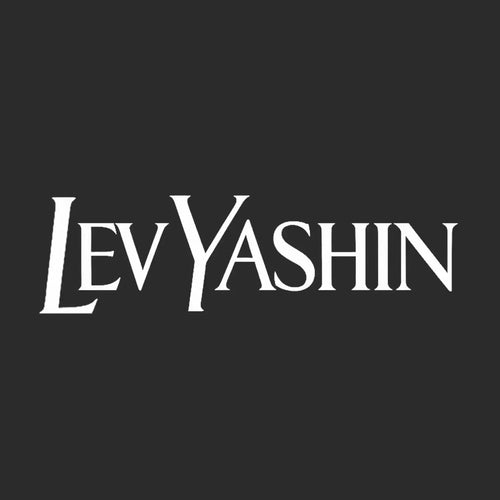 Lev Yashin Logo Men's Hoodie – black close-up detail shot of the Lev Yashin Players Couture logo design