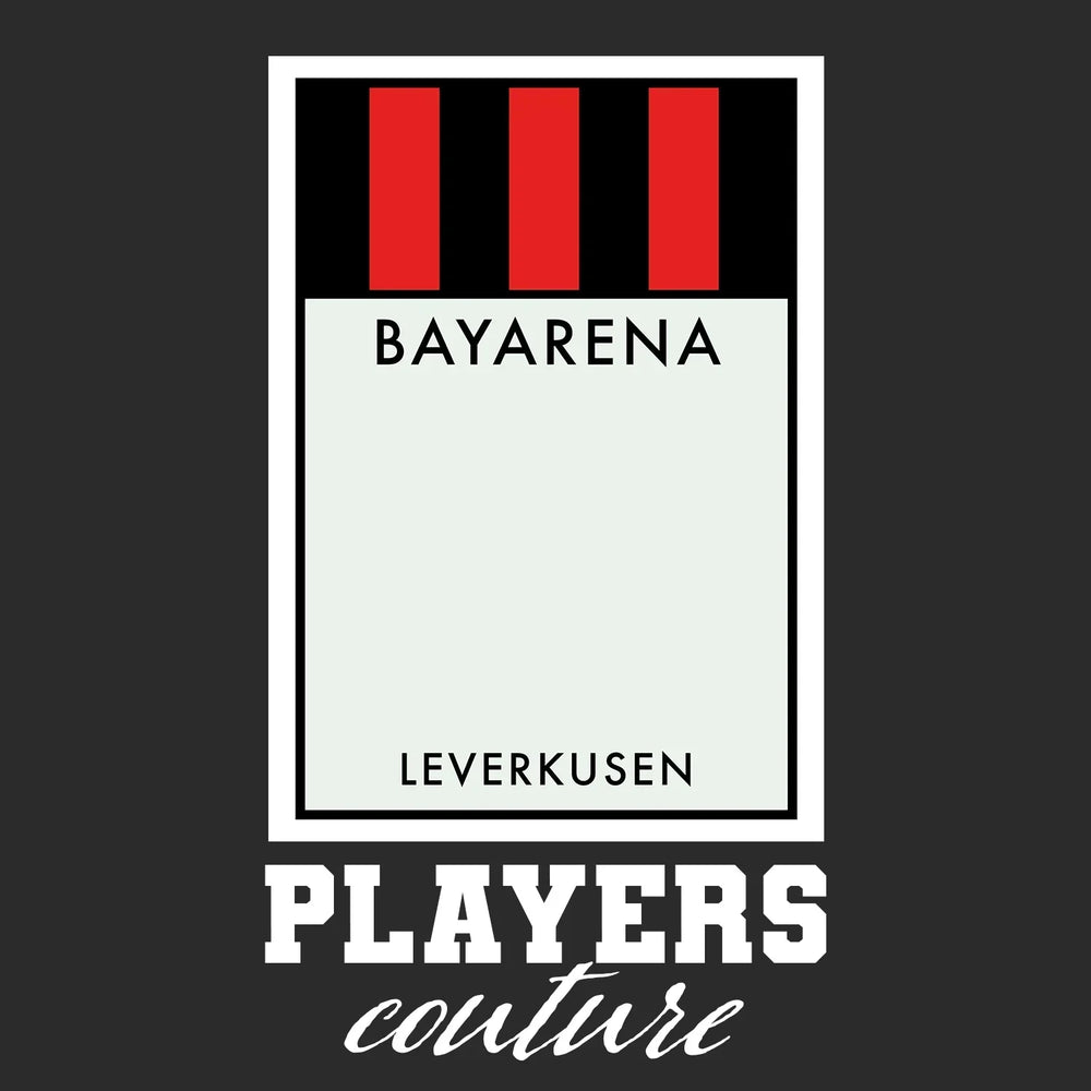 Bayer Leverkusen hoodie – black men's hoodie with white Bayer Leverkusen letters and Players Couture logo on the chest