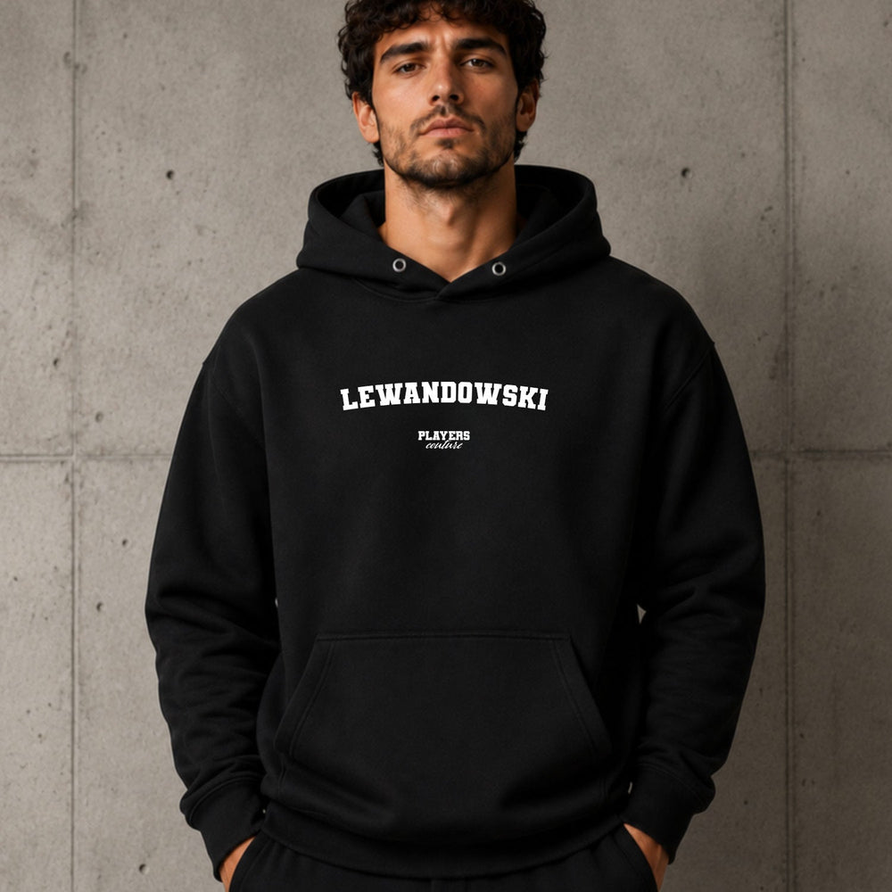 Lewandowski name-print hoodie - black