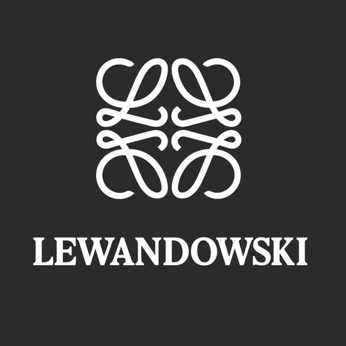 Robert Lewandowski Logo Men's T-Shirt – black close-up detail shot of the Robert Lewandowski Players Couture logo design