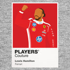 Lewis Hamilton Ferrari Formula 1 T-shirt – grey view
