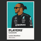 Lewis Hamilton Mercedes Formula 1 T-shirt – black view