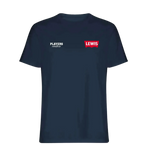Lewis t-shirt – navy men's t-shirt featuring the Lewis Players Couture logo