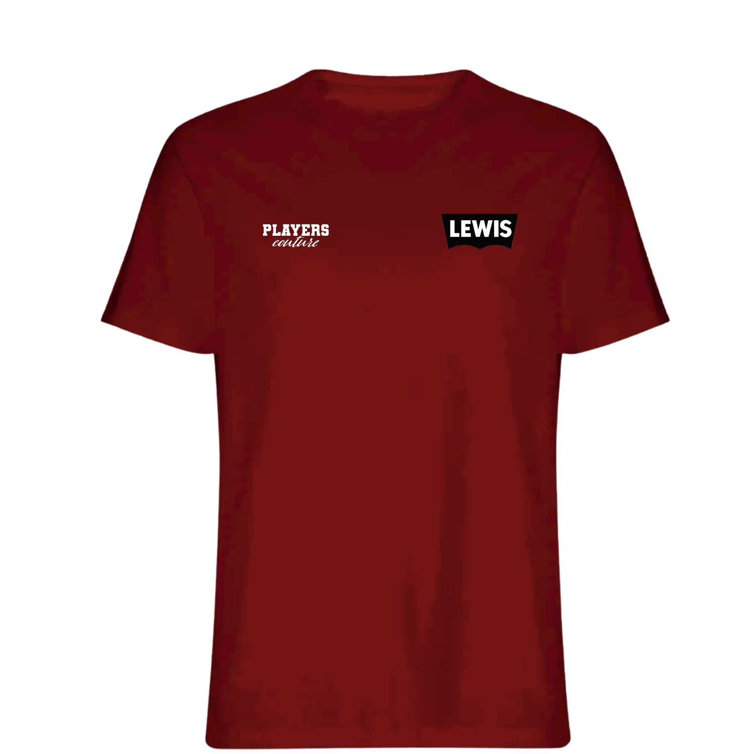 Lewis Logo Players Couture Mens T-Shirt Red