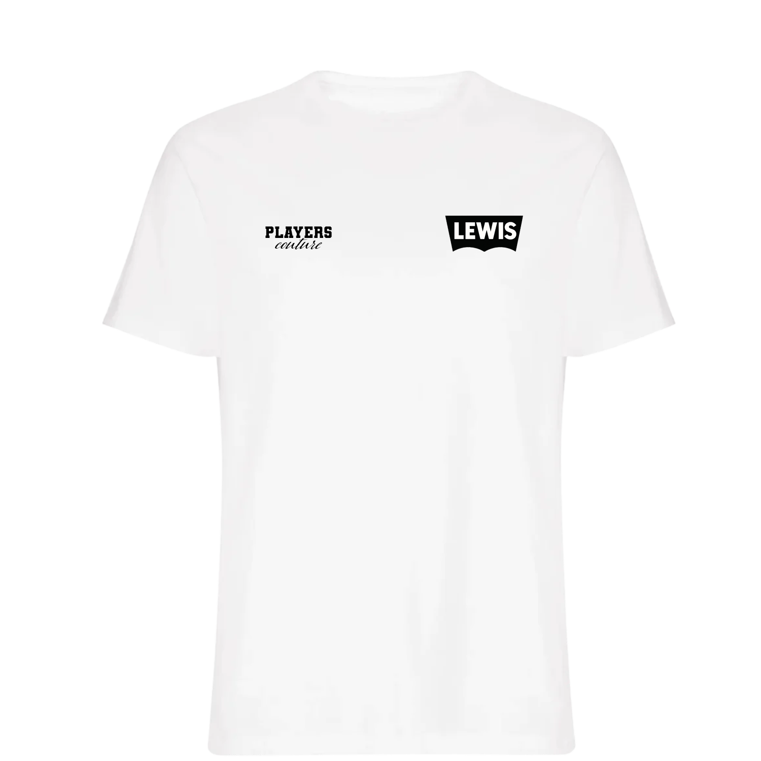 Lewis Logo Players Couture Mens T-Shirt White
