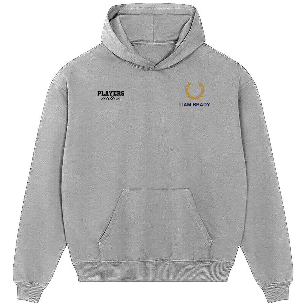 Liam Brady Logo Players Couture Men's Casual Hoodie Gray