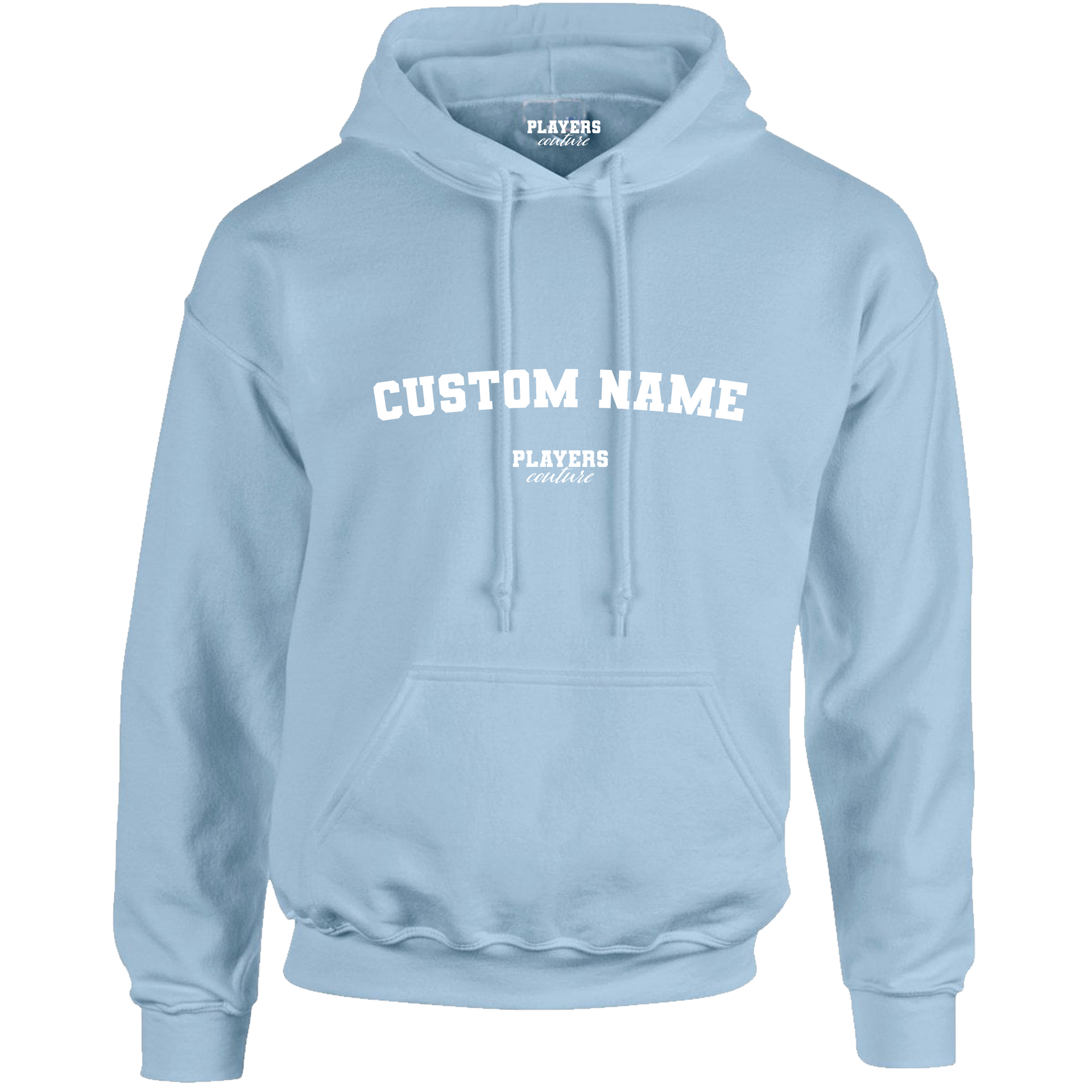Light Blue Custom Great Value Players Couture Men's Basic Hoodie Light Blue