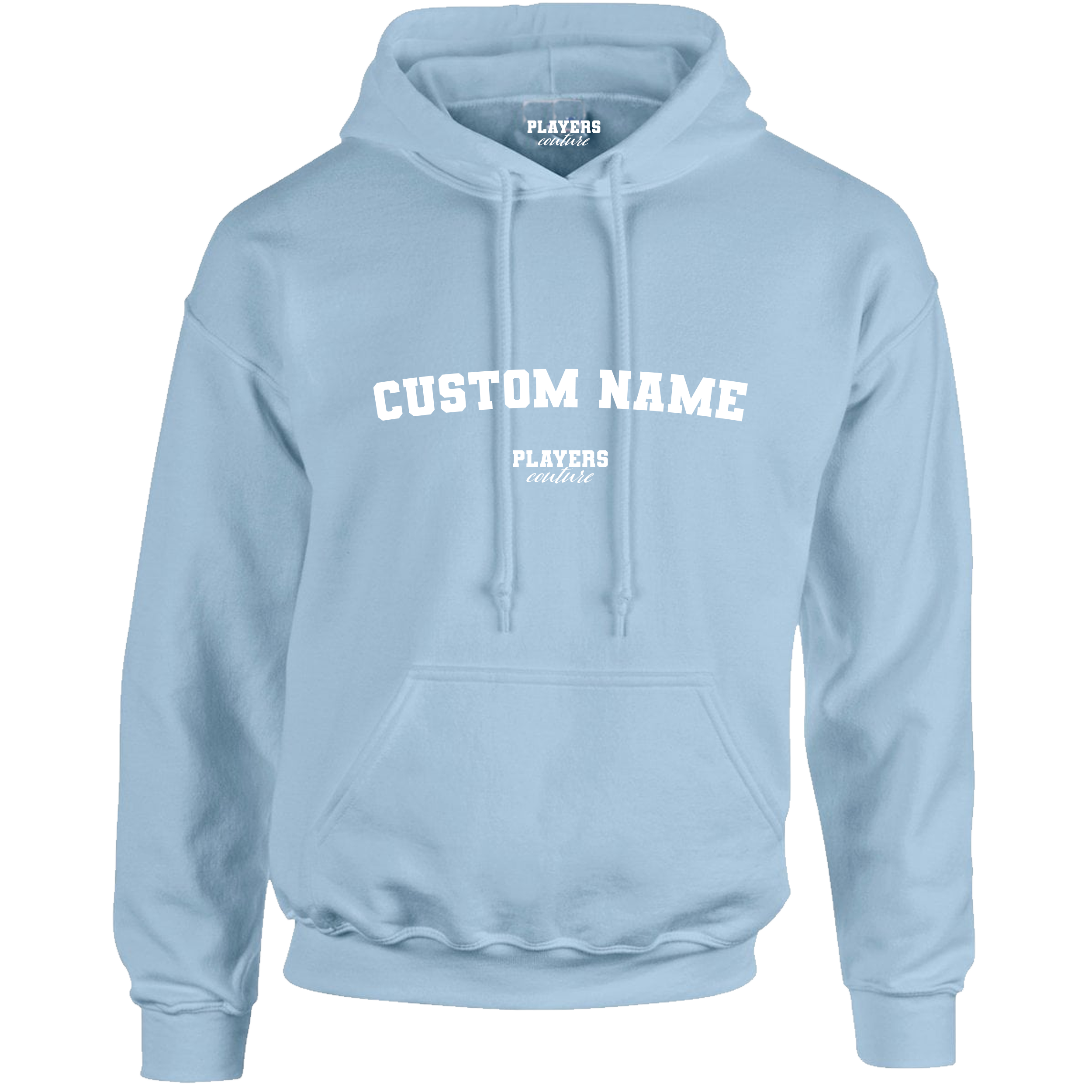 Light Blue Custom Great Value Players Couture Men's Basic Hoodie Light Blue