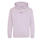Essentials Collection hoodie – white kids' hoodie with black Essentials Collection letters and Players Couture logo on the