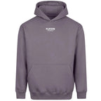 Essentials Collection hoodie – white men's hoodie with black Essentials Collection letters and Players Couture logo on the