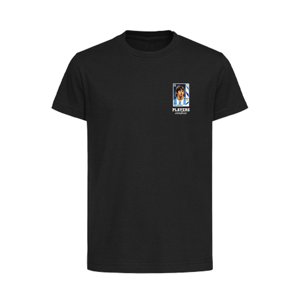 Lionel Messi World Cup Sticker Kids T-Shirt – lionel essi 2006 sticker kids black tshirt Players Couture design