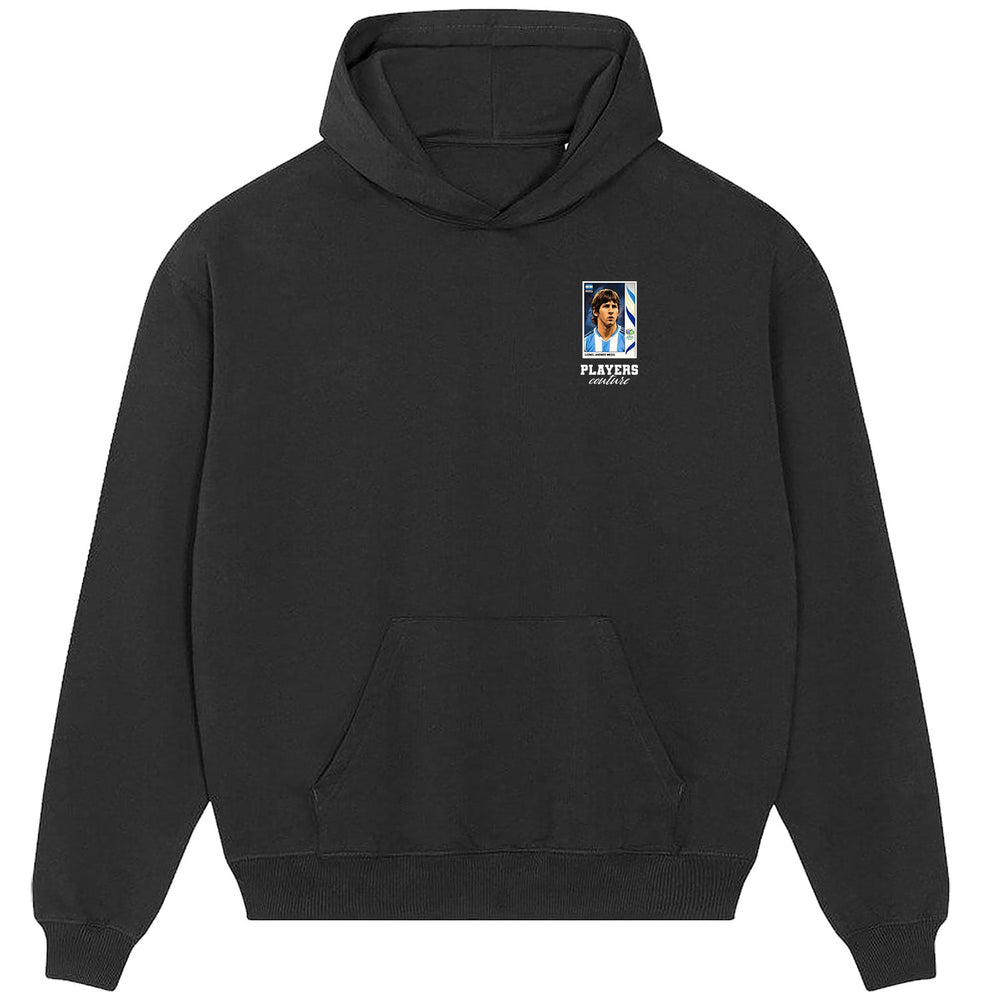 Lionel Messi World Cup Sticker Men's Hoodie – lionel essi 2006 sticker mens black hoodie Players Couture design