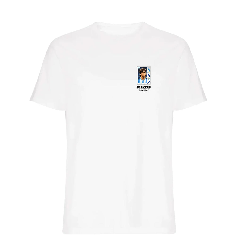 Lionel Messi 2006 World Cup t-shirt – white men's t-shirt featuring the Lionel Messi 2006 World Cup Players Couture logo