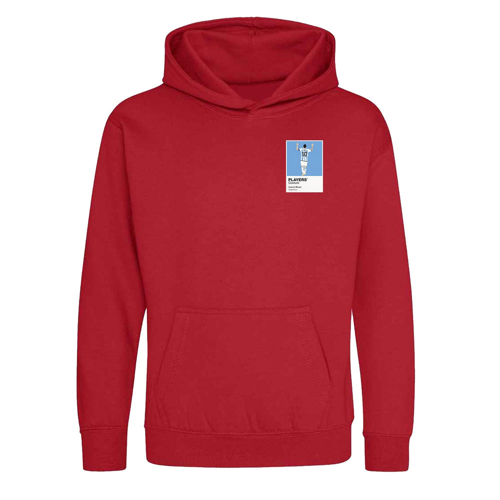 Lionel Messi Players Couture Kids Red Hoodie