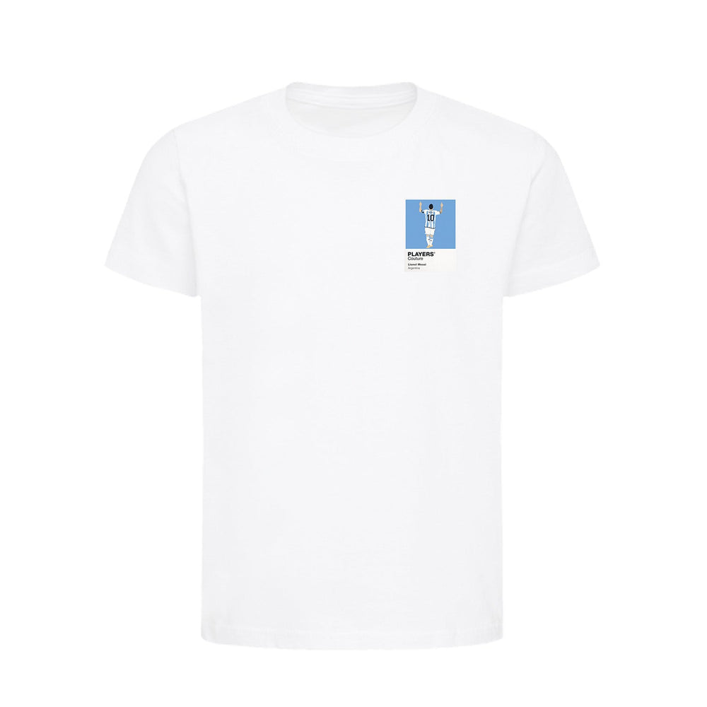 Lionel Messi Players Couture Kids White T-Shirt