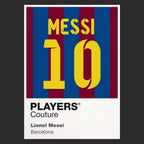 Lionel Messi 10 Barcelona Football Shirt Frame Men's Hoodie – black close-up detail shot of the Lionel Messi 10 Barcelona