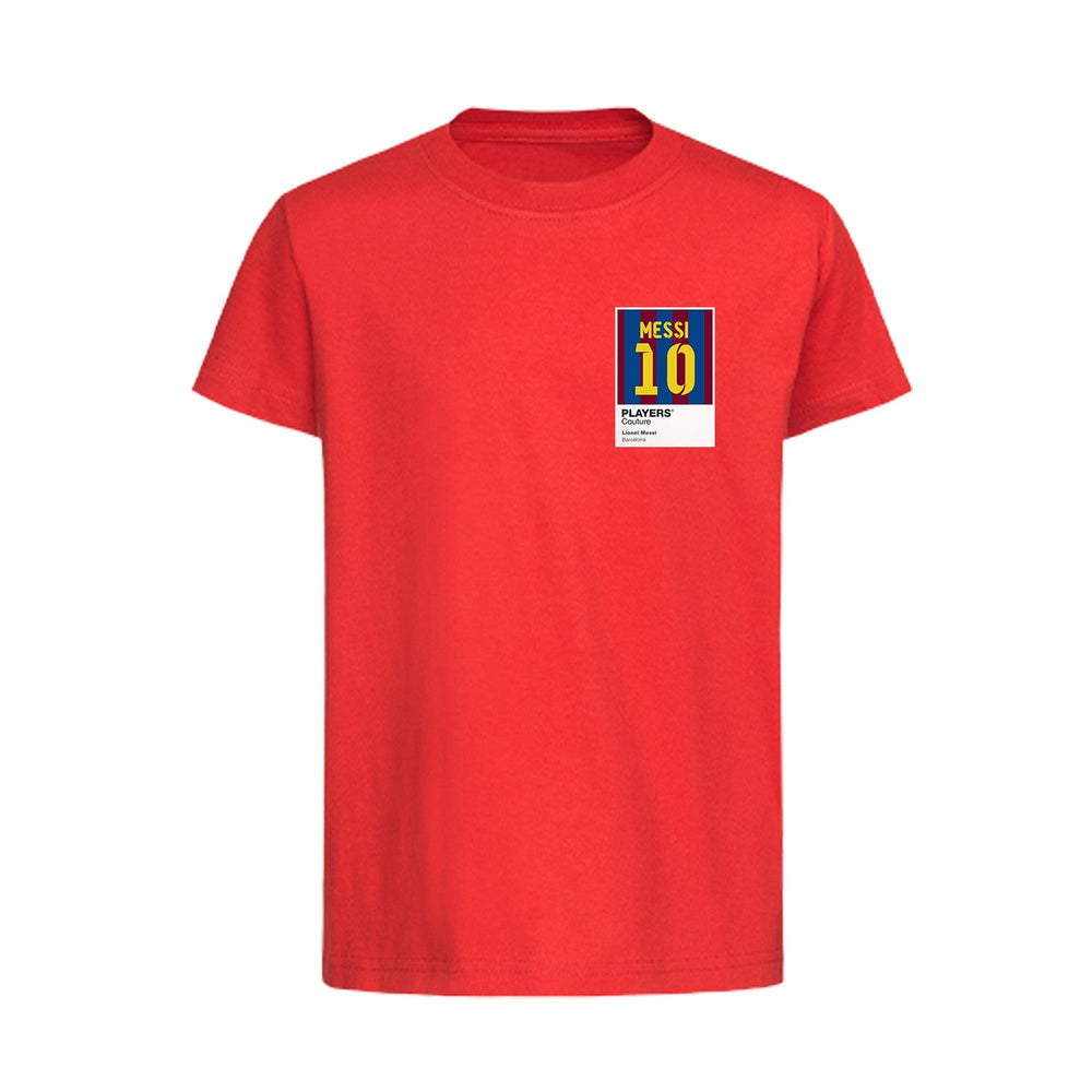 Lionel Messi Barcelona 2 Icon Frame Kids T-Shirt - Red