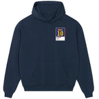 Lionel Messi 10 Barcelona Football hoodie – navy men's hoodie featuring the Lionel Messi 10 Barcelona Football Players