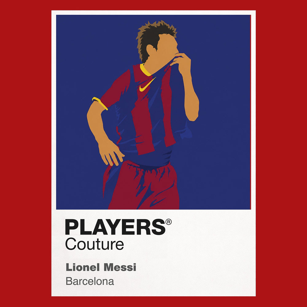 Lionel Messi Barcelona Icon Frame — art card and garment shots