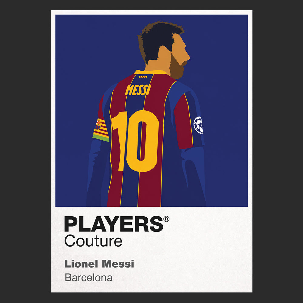 Lionel Messi Barcelona Icon Frame Men's Hoodie