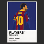 Lionel Messi Barcelona Icon Frame Men's Hoodie