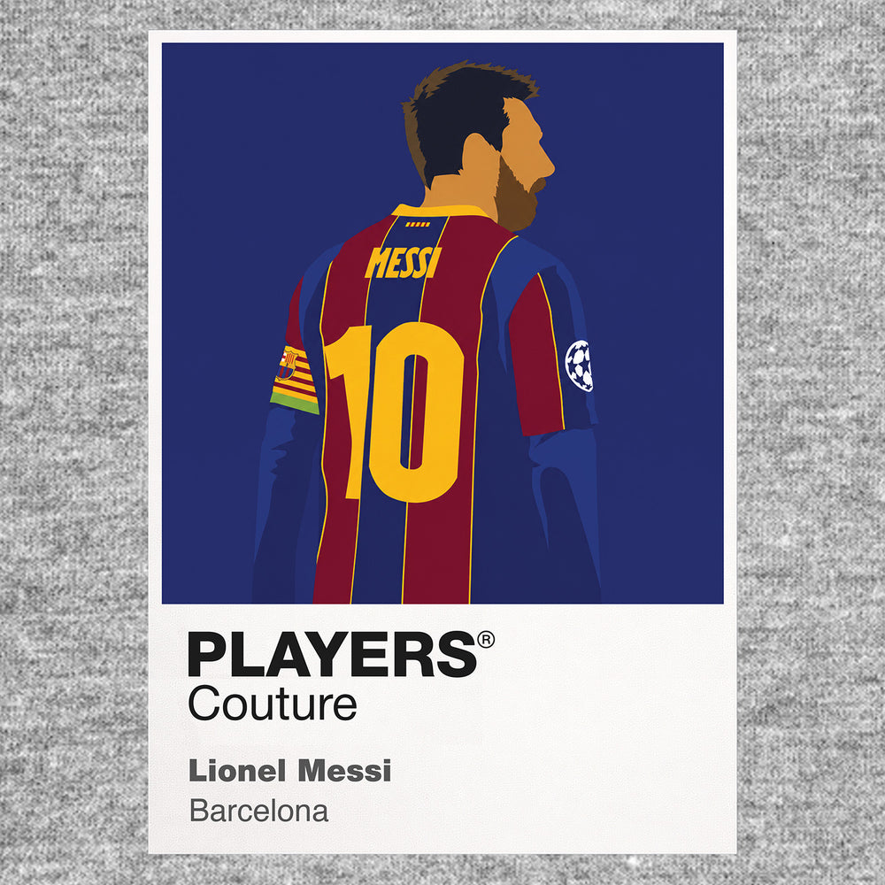 Lionel Messi Barcelona Icon Frame Men's Hoodie