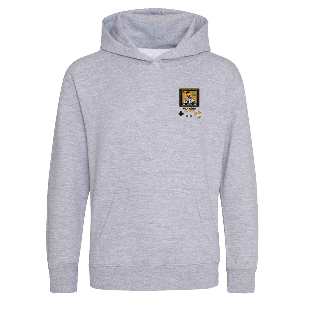 Lionel Messi 1P 8-Bit hoodie retro gaming design by Players Couture