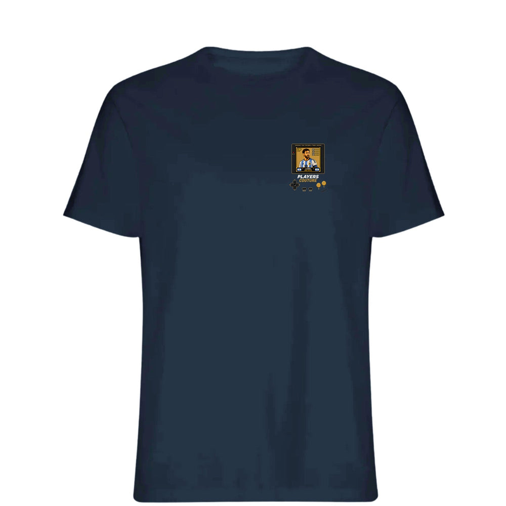 Lionel Messi 1P 8-Bit t-shirt retro gaming design by Players Couture