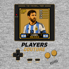 Lionel Messi 1P 8-Bit hoodie retro gaming design by Players Couture