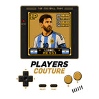 Lionel Messi 1P 8-Bit hoodie retro gaming design by Players Couture