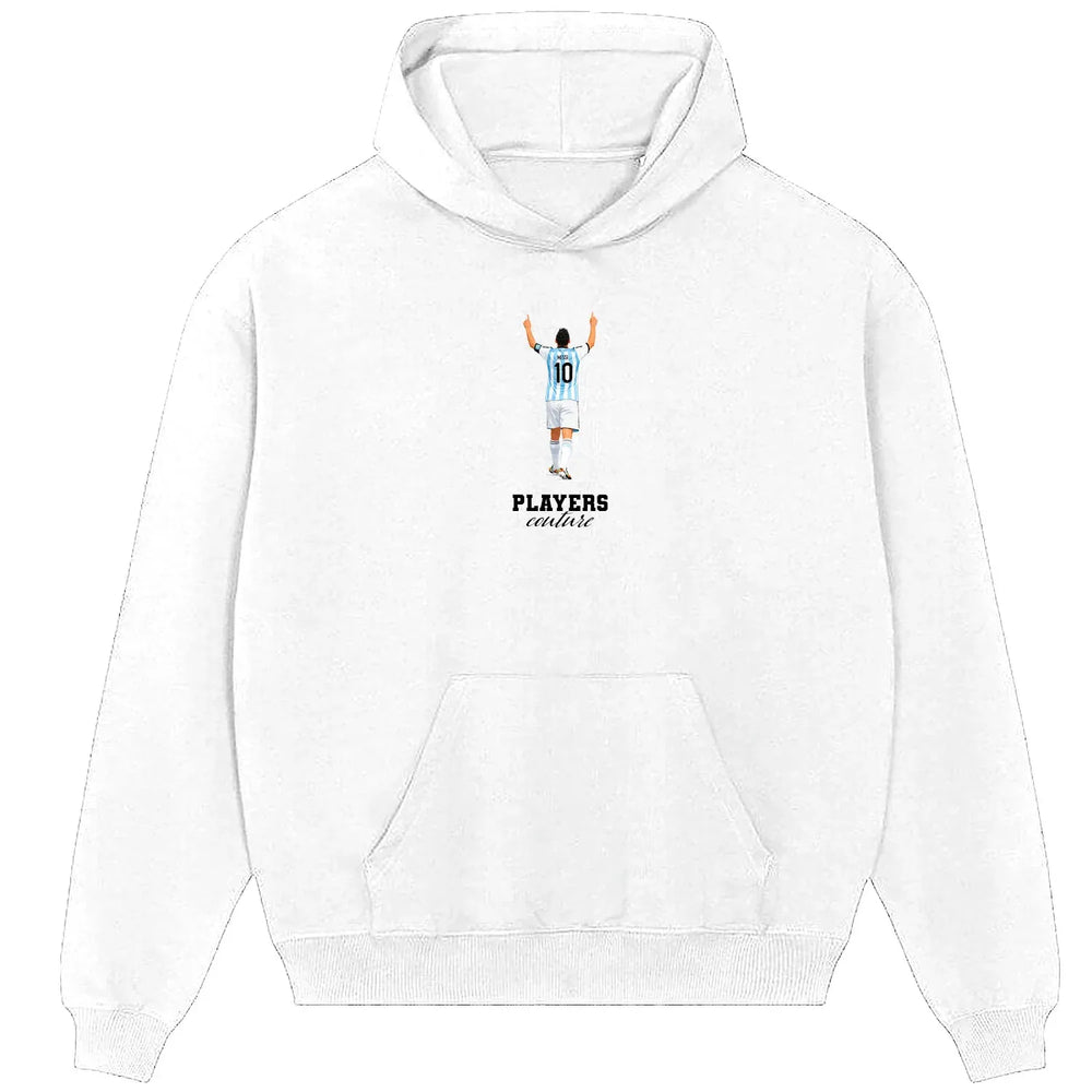 Lionel Messi Icon Players Couture Men's White Hoodie