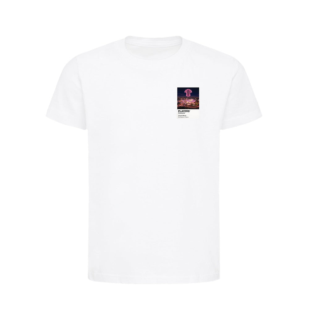 Lionel Messi Inter Miami Icons in Lights Frame Kids T-Shirt in White