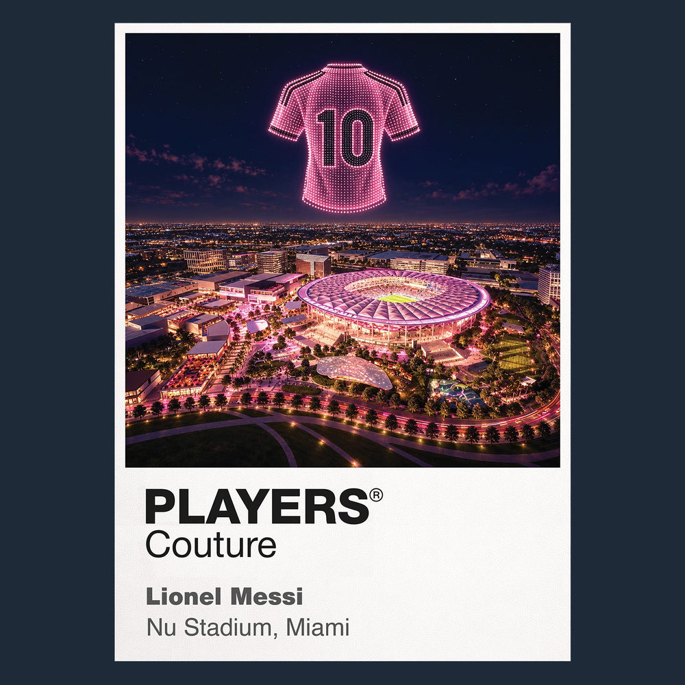 Lionel Messi Inter Miami pink number 10 Icons in Lights Frame artwork