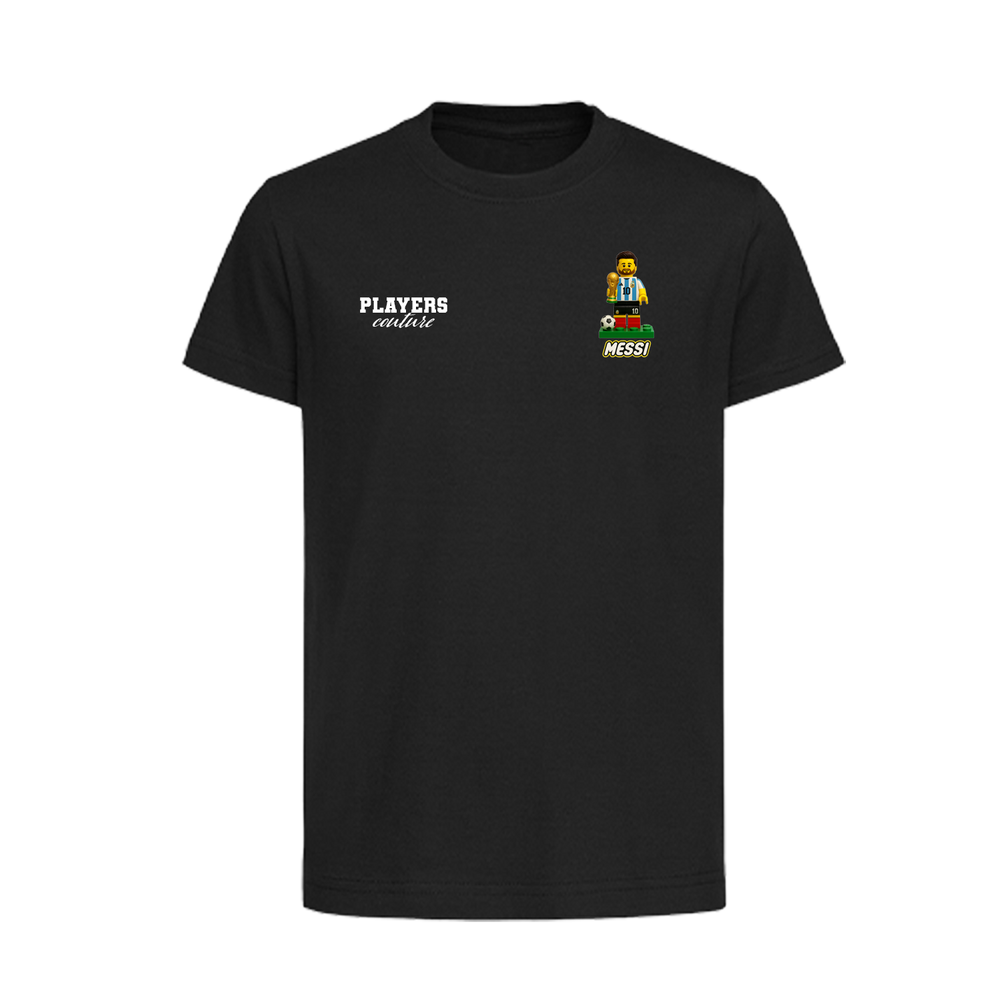 Lionel Messi Toy Logo Players Couture Kids T-Shirt Black