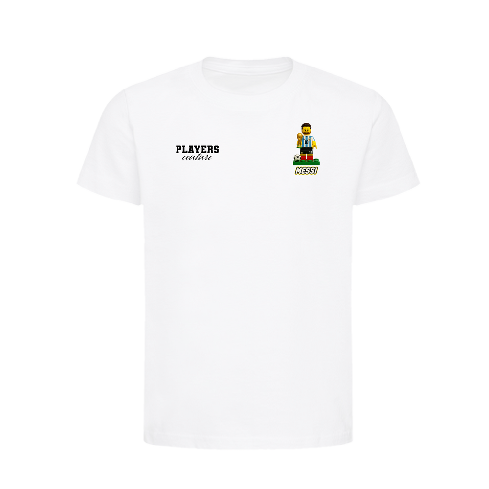 Lionel Messi Toy Logo Players Couture Kids T-Shirt White