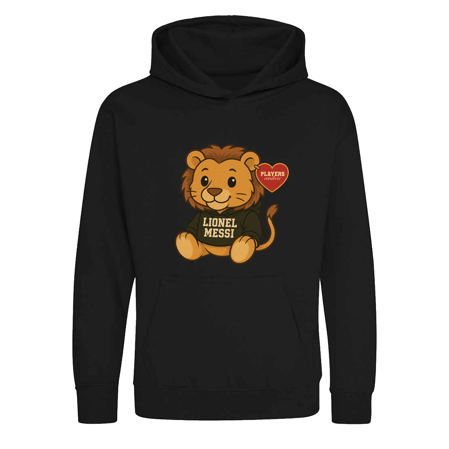 Lionel Messi Lion Logo Players Couture Kids Hoodie Black