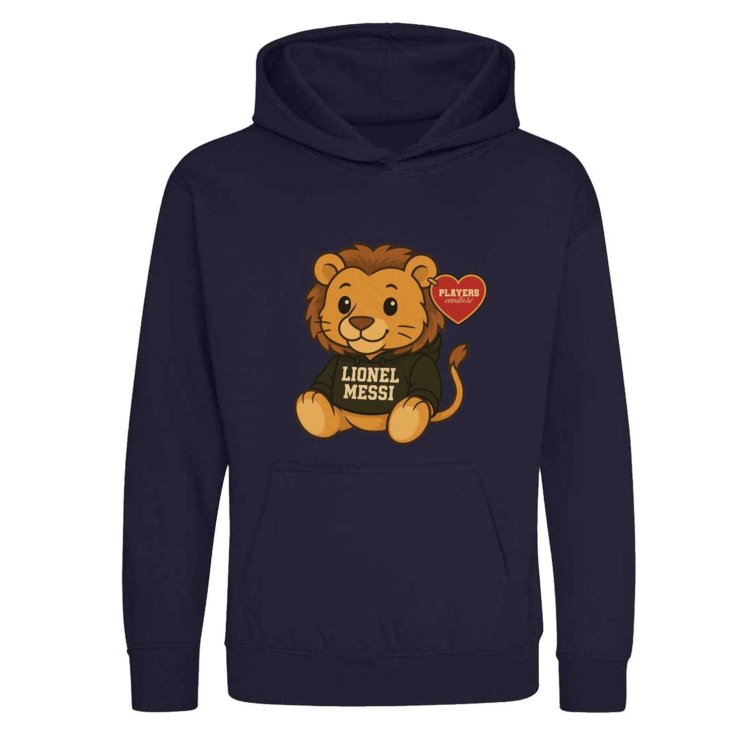 Lionel Messi Lion Logo Players Couture Kids Hoodie Navy