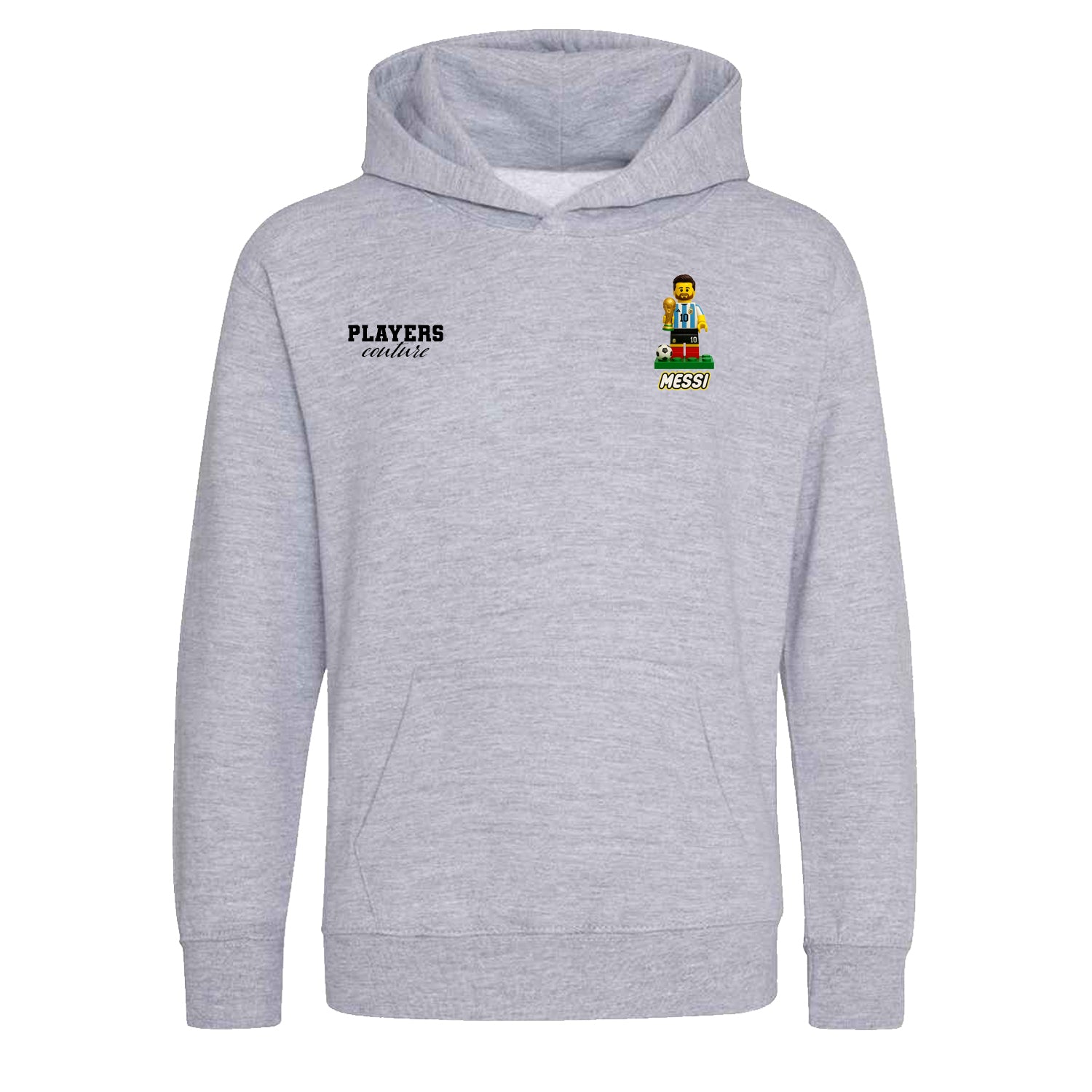 Lionel Messi Toy Logo Players Couture Kids Hoodie Gray