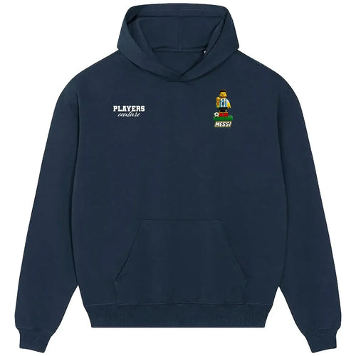 Lionel Messi Toy hoodie – navy men's hoodie featuring the Lionel Messi Toy Players Couture logo