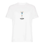 Lionel Messi Icon t-shirt – white men's t-shirt with black Lionel Messi Icon letters and Players Couture logo on the chest