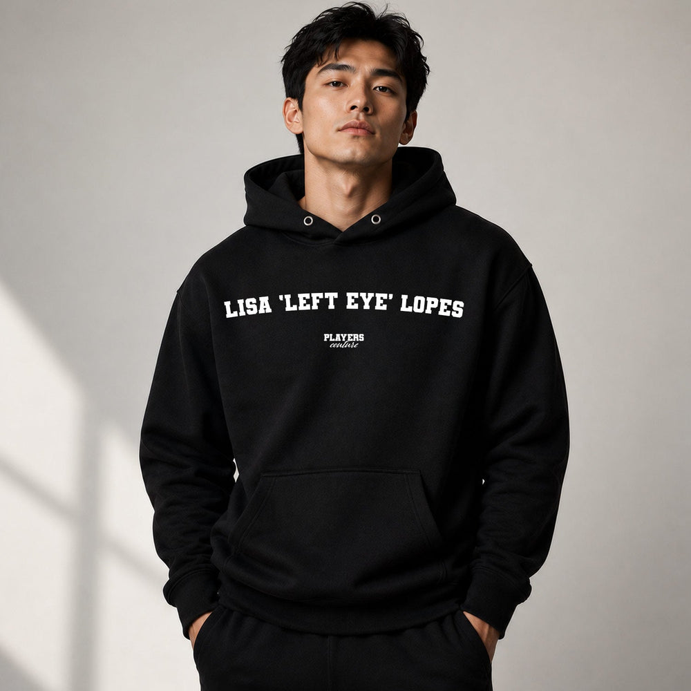 Lisa 'Left Eye' Lopes name-print hoodie - black